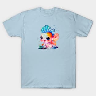 Cute, happy baby fish design T-Shirt